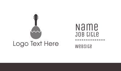 Egg Guitar  Business Card Image Preview