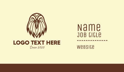 Brown Wild Eagle Business Card Image Preview
