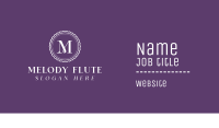 Purple F Emblem Business Card Image Preview