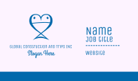 Blue Fish Heart  Business Card Image Preview