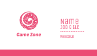 Pink Nature Circle Business Card Image Preview