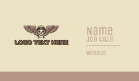 Esports Gaming Skeleton Pilot Wing Business Card Image Preview