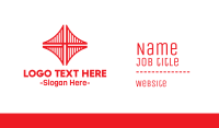 Red Bridge Structure Business Card Image Preview