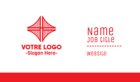 Red Bridge Structure Business Card Image Preview