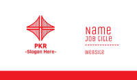 Red Bridge Structure Business Card Image Preview