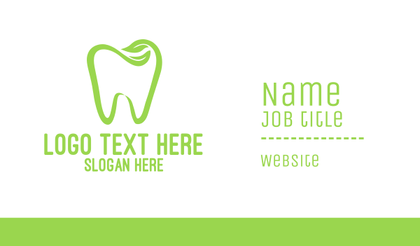 Organic Dentistry Business Card Design Image Preview