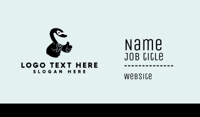Mechanic Duck Business Card Image Preview