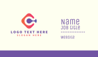 Digital Agency Letter C Business Card Image Preview