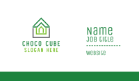 Green Roof Outline Business Card Image Preview