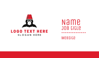 Turkish Hat Monkey Business Card Image Preview