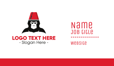 Turkish Hat Monkey Business Card Image Preview