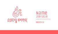 Pink Mermaid Business Card Image Preview
