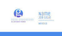 Blue Round G Business Card Image Preview