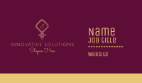 Gold Chinese Lantern Lettermark Business Card Design