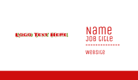 Mexican Restaurant Font Text Business Card Design