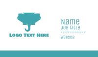 Blue Elephant  Business Card Image Preview
