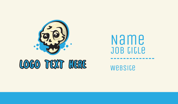 Skull Graffiti  Business Card Design Image Preview