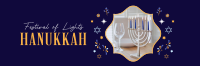 Celebrate Hanukkah Family Twitter Header Design