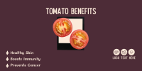 Tomato Benefits Twitter Post Design