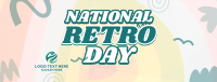 Swirly Retro Day Facebook cover Image Preview
