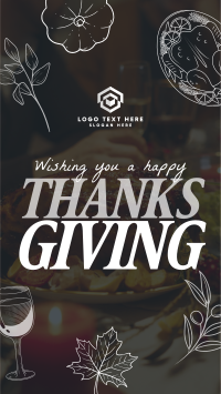 Thanksgiving Typography Greeting Instagram Reel Preview