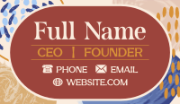 Abstract Paintbrush Business Card Preview