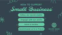 Support Small Business Facebook Event Cover Design
