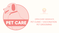 Pet Care Services Facebook Event Cover Design