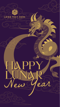 Lunar New Year Dragon TikTok video Image Preview