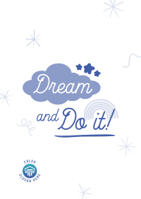 Dream Positivity Quote Poster Image Preview