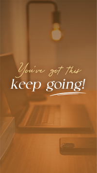 Keep Going Motivational Quote Facebook story Image Preview
