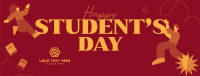 Bookish Students Day Facebook cover Image Preview