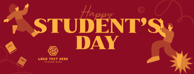 Bookish Students Day Facebook cover Image Preview
