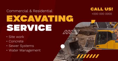 Modern Excavating Service Facebook ad Image Preview