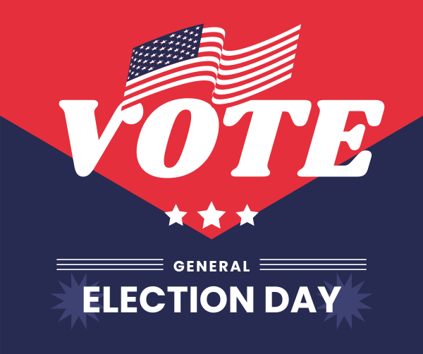 US General Election Facebook Post Design