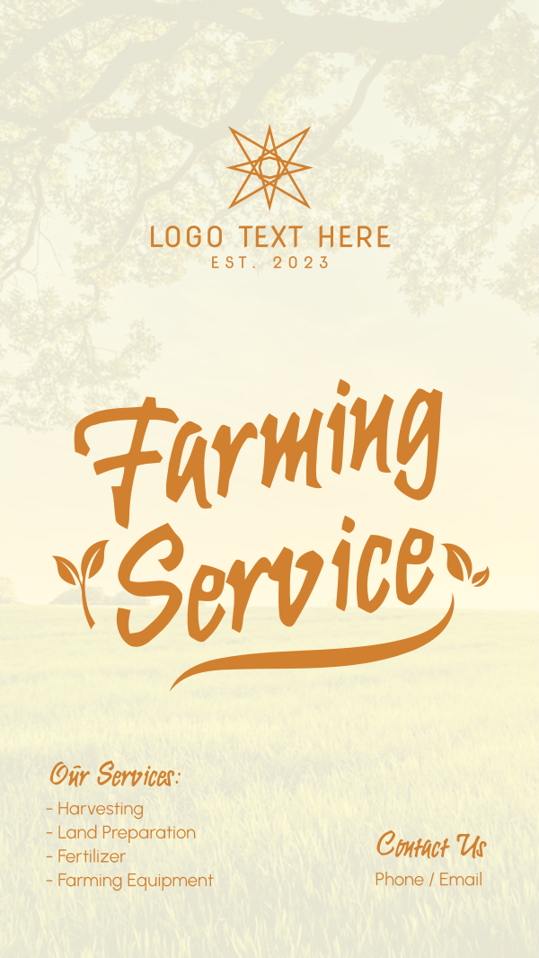 Farming Services Instagram Story Design Image Preview