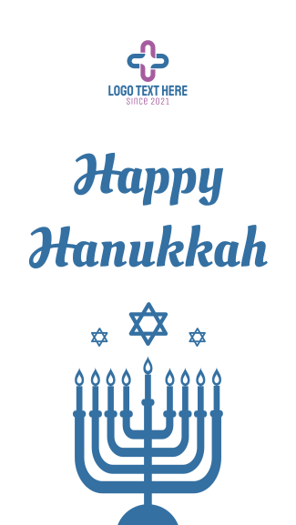 Wishing Happy Hanukkah Instagram story