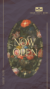 Flower Shop Open Now Instagram Reel Design