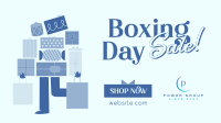 Boxing Shopping Sale Facebook Event Cover Design