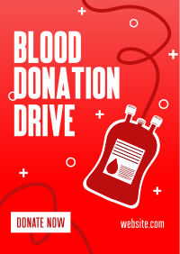 Blood Donation Drive Poster Image Preview