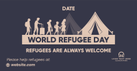 Refugee Day Facts Facebook ad Image Preview