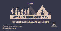 Refugee Day Facts Facebook Ad Design