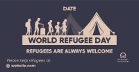 Refugee Day Facts Facebook ad Image Preview