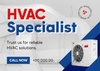 HVAC Specialist Postcard Image Preview