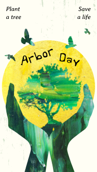 Creative Arbor Day Instagram reel Image Preview