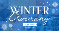 Winter Snowfall Giveaway Facebook Ad Design