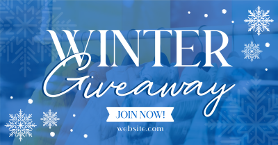 Winter Snowfall Giveaway Facebook ad Image Preview