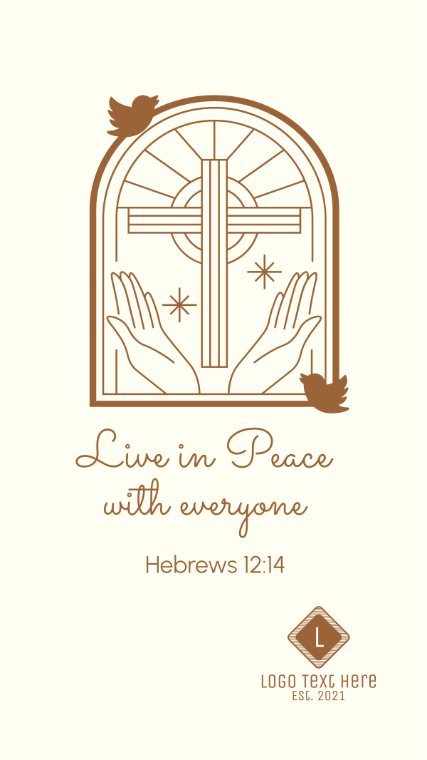 Peace Bible Verse Instagram Story Design