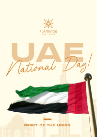 UAE National Flag Flyer Design