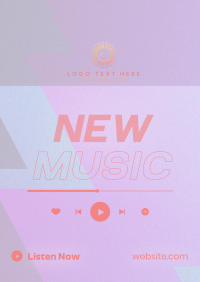 Bright New Music Announcement Flyer Design